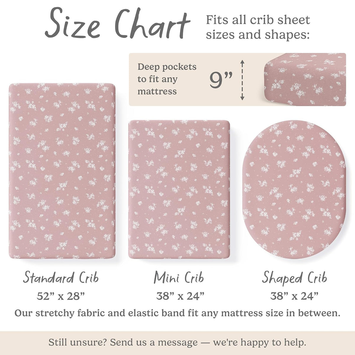 Antique Rose, Crib Sheets (2-Pack)