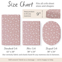 Load image into Gallery viewer, Antique Rose, Crib Sheets (2-Pack)