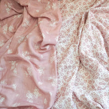 Load image into Gallery viewer, Baby Swaddle Blanket Set, Bamboo Muslin, Neutral Boy &amp; Girl - Antique Rose