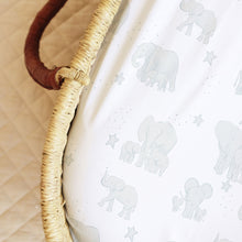 Load image into Gallery viewer, Scandinavian Elephant, Bassinet Sheets (2-Pack)