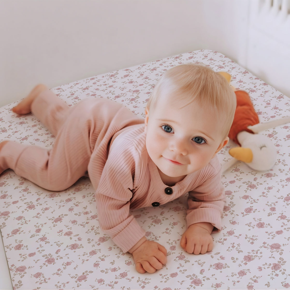 Juliette Pink Floral, Crib Sheets (2-Pack)