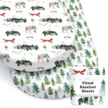Load image into Gallery viewer, Starry Woodland, Bassinet Sheets (2-Pack)
