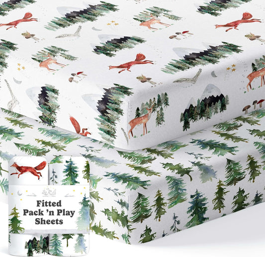 Starry Woodland, Pack 'n Play Sheets (2-Pack)