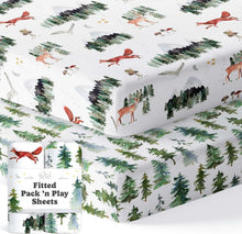 Load image into Gallery viewer, Starry Woodland, Pack 'n Play Sheets (2-Pack)