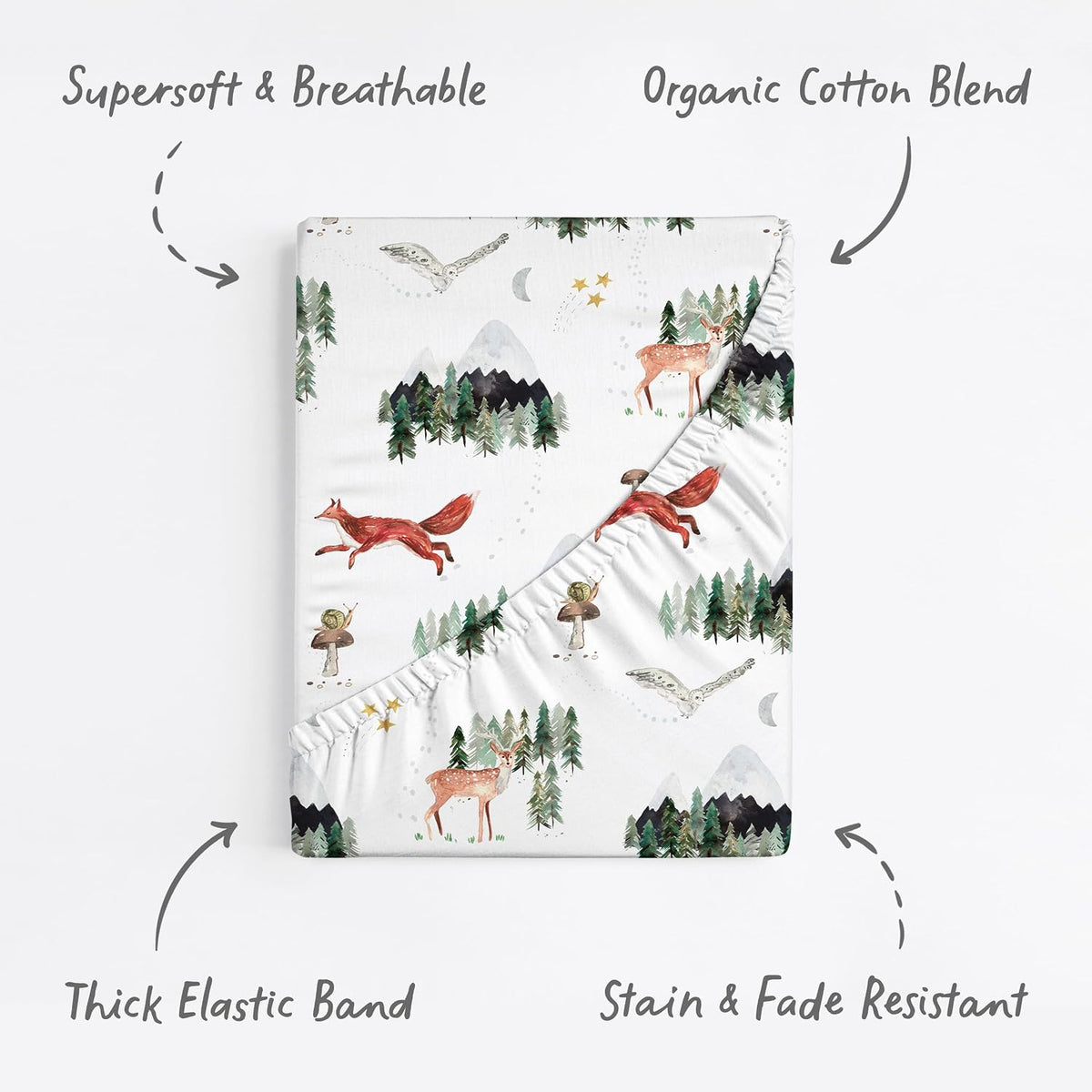 Starry Woodland, Bassinet Sheets (2-Pack)