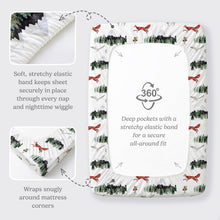 Load image into Gallery viewer, Starry Woodland, Pack 'n Play Sheets (2-Pack)