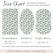 Load image into Gallery viewer, Starry Woodland, Bassinet Sheets (2-Pack)