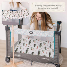Load image into Gallery viewer, Starry Woodland, Pack 'n Play Sheets (2-Pack)