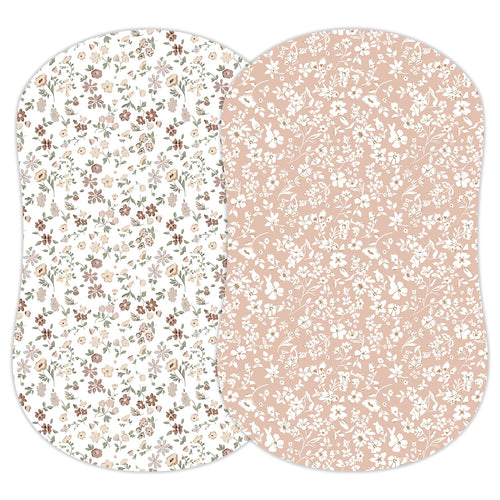 Fleurette, Bassinet Sheets (2-Pack)