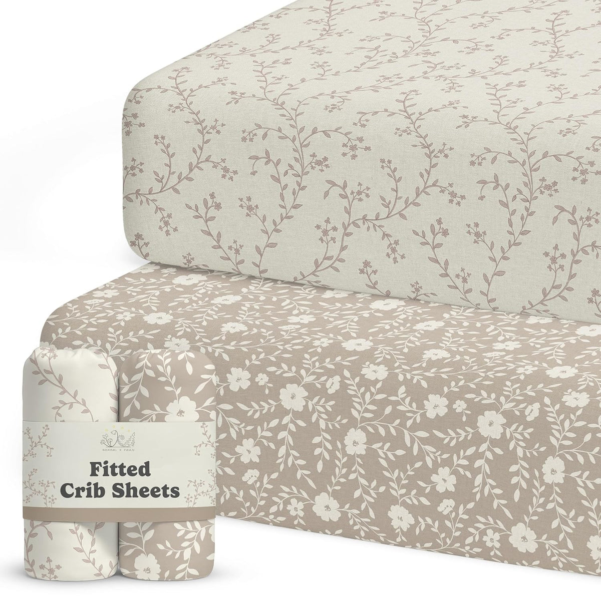 Pearl Rose, Crib Sheets (2-Pack)