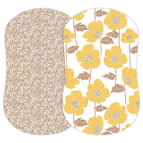 Poppy Fields, Bassinet Sheets (2-Pack)