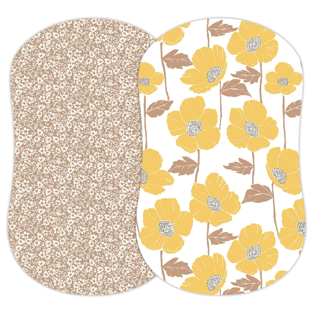 Poppy Fields, Bassinet Sheets (2-Pack)