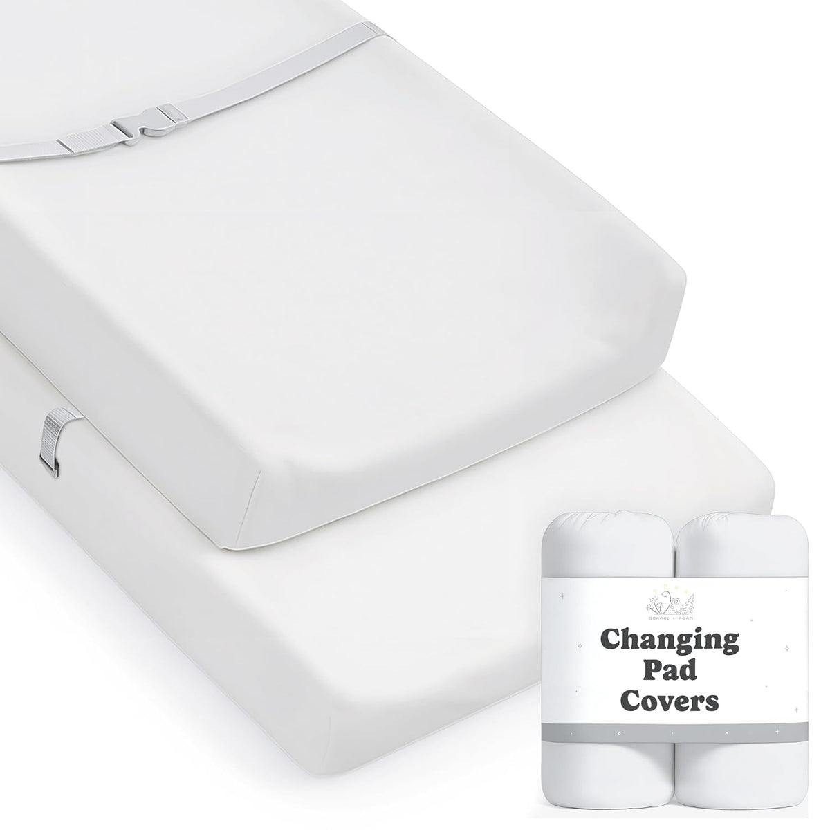 Moonlit, Changing Pad Covers (2-Pack)