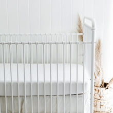 Load image into Gallery viewer, Moonlit White, Baby Crib Sheets (2-Pack)