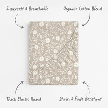 Load image into Gallery viewer, Pearl Rose Grey, Baby Crib Sheets (2-Pack)
