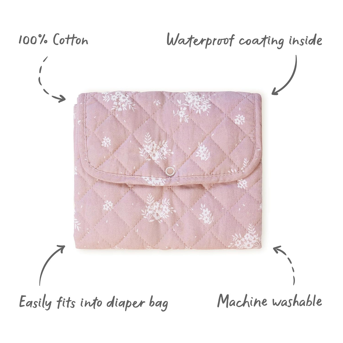 Antique Rose, Portable Changing Mat