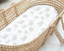 Load image into Gallery viewer, Scandinavian Galaxy and Elephant, Bassinet Sheets (2-Pack)