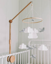 Load image into Gallery viewer, Birds in The Clouds w/Garland, Baby Crib Mobile