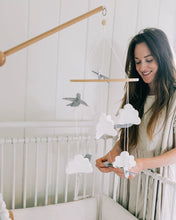 Load image into Gallery viewer, Birds in The Clouds w/Garland, Baby Crib Mobile