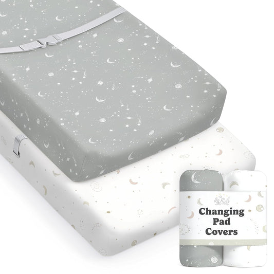 Galaxy, Moon & Stars, Changing Pad Covers (2-Pack)