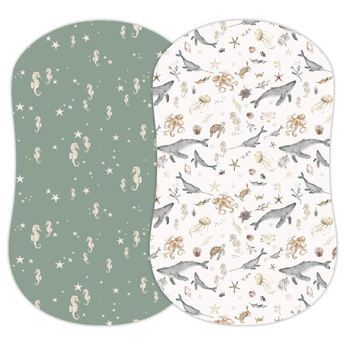 Ocean Odyssey, Bassinet Sheets (2-Pack)