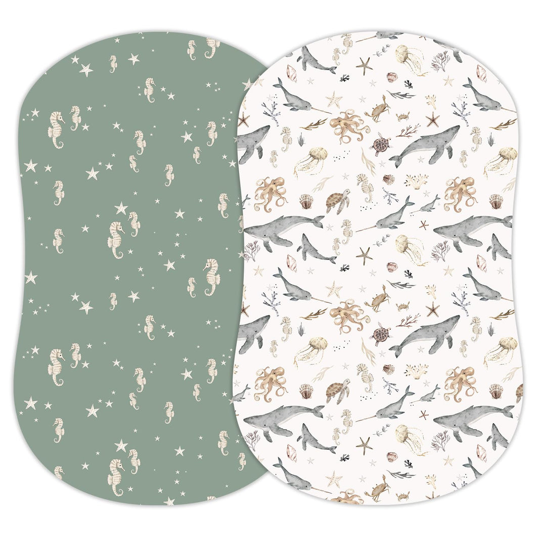 Ocean Odyssey, Bassinet Sheets (2-Pack)