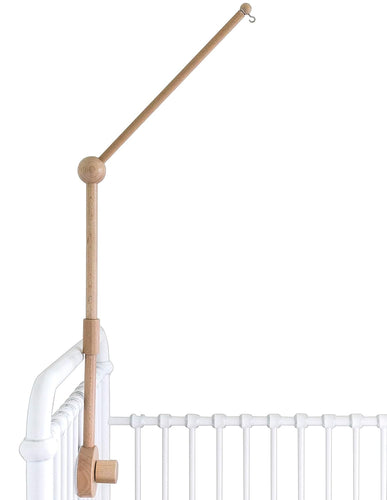 Baby Crib Mobile Arm Holder [Natural Beech Wood]