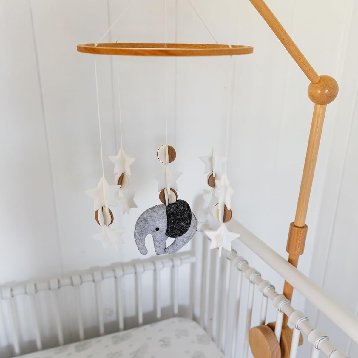 Scandinavian Elephant, Baby Crib Mobile