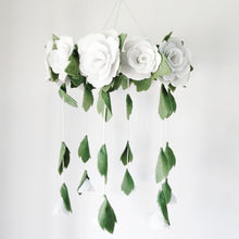 Load image into Gallery viewer, White Roses, Baby Crib Mobile
