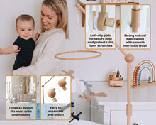 Load image into Gallery viewer, Baby Crib Mobile Arm Holder [Natural Beech Wood]