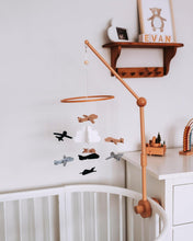 Load image into Gallery viewer, Airplanes in the Clouds, Baby Crib Mobile