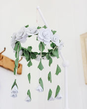Load image into Gallery viewer, White Roses, Baby Crib Mobile