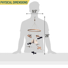 Load image into Gallery viewer, Airplanes in the Clouds, Baby Crib Mobile