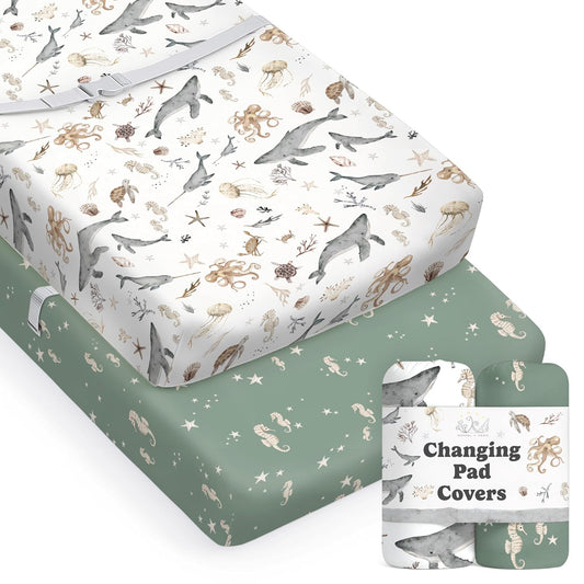 Ocean Odyssey, Changing Pad Covers (2-Pack)