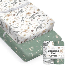 Load image into Gallery viewer, Ocean Odyssey, Changing Pad Covers (2-Pack)