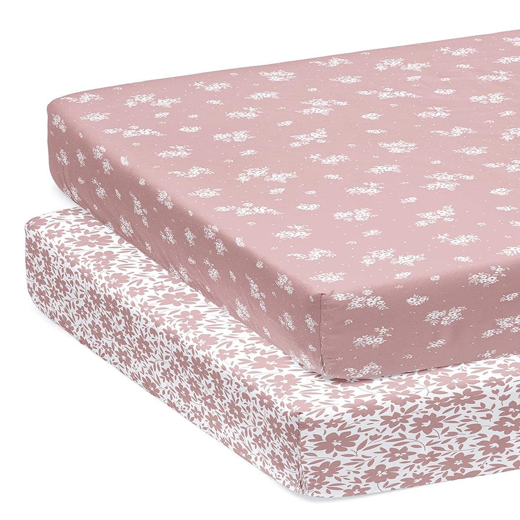 Antique Rose, Pack N Play Sheets (2-Pack)