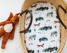 Load image into Gallery viewer, Woodland Animals, Bassinet Sheets (2-Pack)
