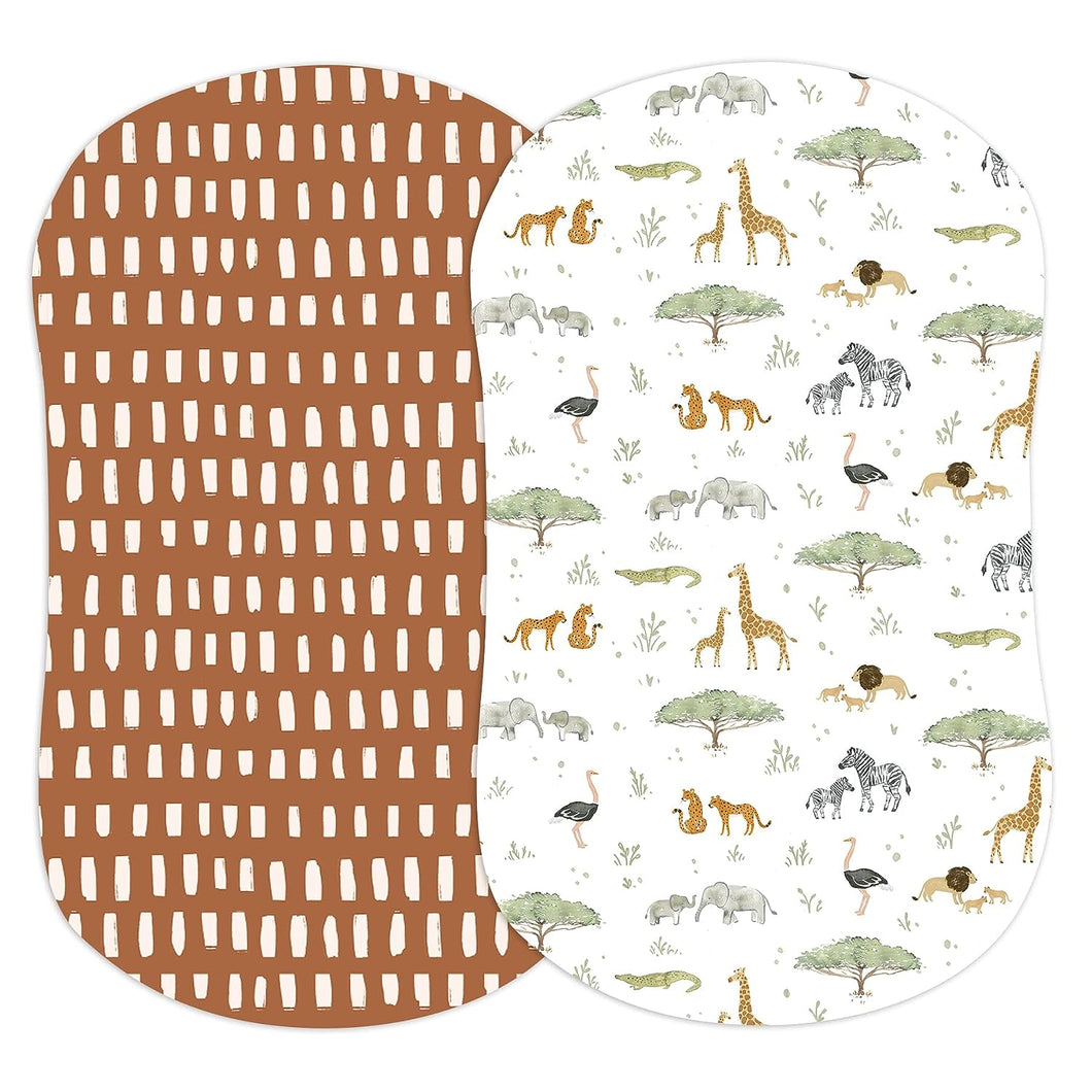 Safari Adventures, Bassinet Sheets (2-Pack)