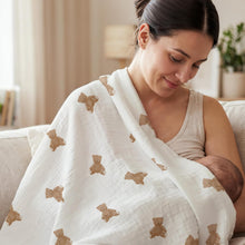 Load image into Gallery viewer, Baby Swaddle Blanket Set, Bamboo Muslin, Neutral Boy &amp; Girl - Teddy
