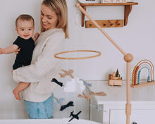 Load image into Gallery viewer, Baby Crib Mobile Arm Holder [Natural Beech Wood]