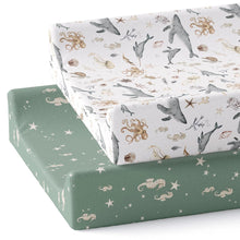 Load image into Gallery viewer, Ocean Odyssey, Changing Pad Covers (2-Pack)