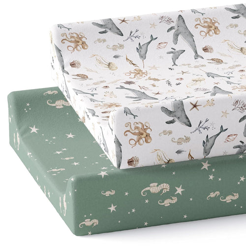 Ocean Odyssey, Changing Pad Covers (2-Pack)