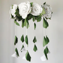 Load image into Gallery viewer, White Roses, Baby Crib Mobile
