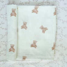 Load image into Gallery viewer, Baby Swaddle Blanket Set, Bamboo Muslin, Neutral Boy &amp; Girl - Teddy