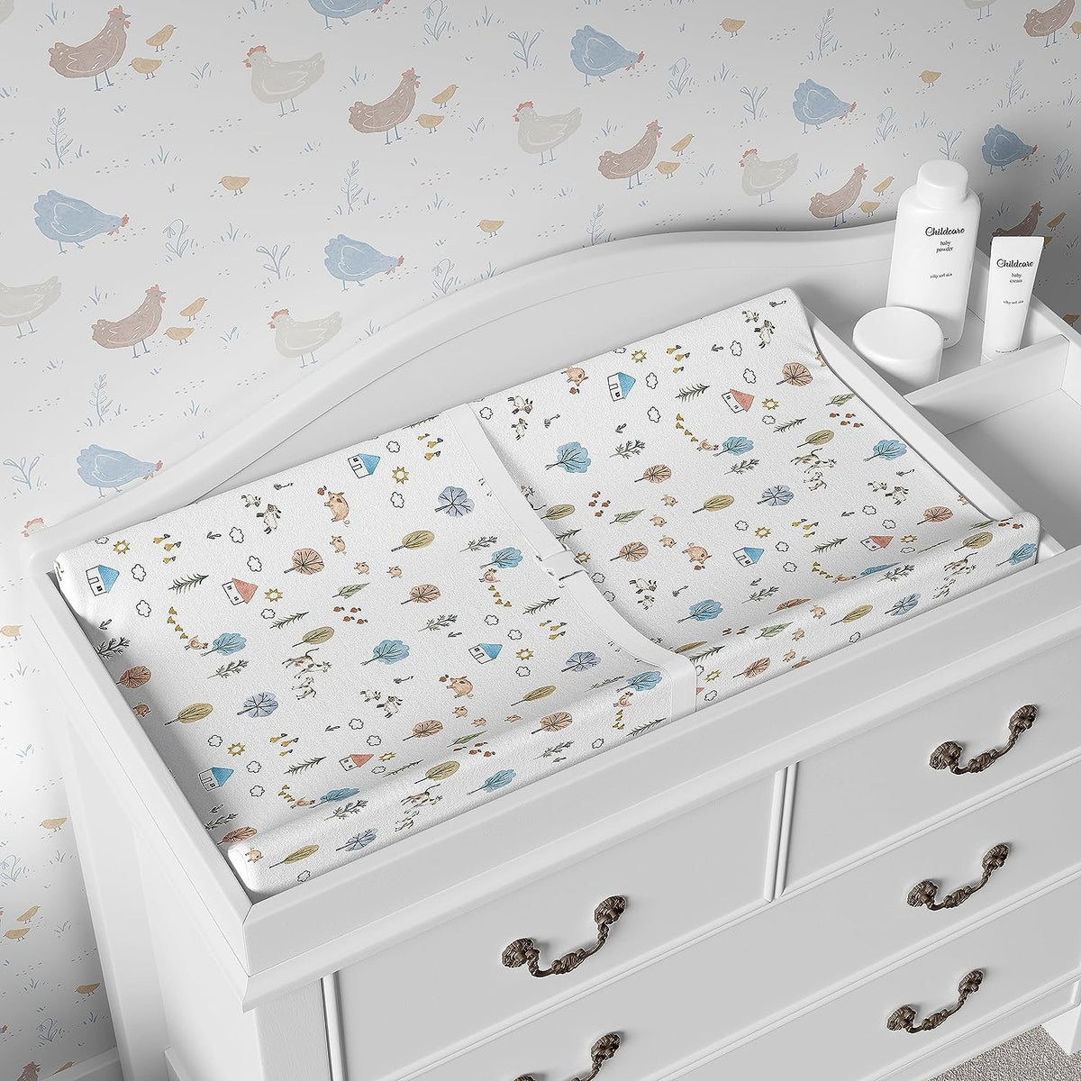 Farm Animals, Changing Pad Covers (2-Pack)