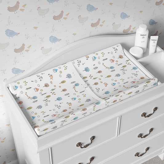 Farm Animals, Changing Pad Covers (2-Pack)