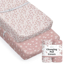 Load image into Gallery viewer, Antique Rose, Changing Pad Covers (2-Pack)