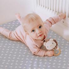 Load image into Gallery viewer, Linnea Blue Floral, Baby Crib Sheets (2-Pack)
