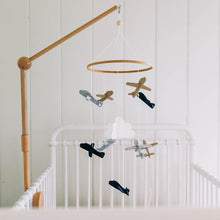 Load image into Gallery viewer, Airplanes in the Clouds, Baby Crib Mobile
