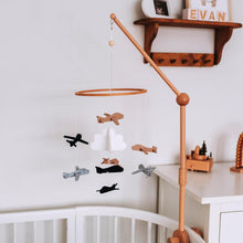 Load image into Gallery viewer, Airplanes in the Clouds, Baby Crib Mobile